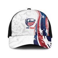 2026 Rugby Nations Series United States Mesh Trucker Cap Bald Eagle Heritage