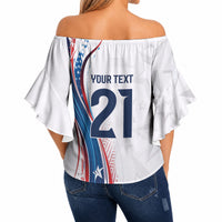 2026 Rugby Nations Series Custom United States Off Shoulder Wrap Waist Top Bald Eagle Heritage