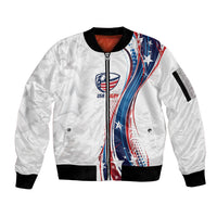 2026 Rugby Nations Series Custom United States Sleeve Zip Bomber Jacket Bald Eagle Heritage