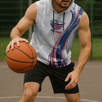 2026 Rugby Nations Series Custom United States Sleeveless Hoodie Bald Eagle Heritage