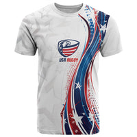 2026 Rugby Nations Series Custom United States T Shirt Bald Eagle Heritage
