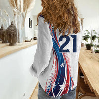 2026 Rugby Nations Series Custom United States Women Casual Shirt Bald Eagle Heritage