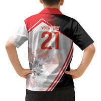 2026 Rugby Nations Series Custom Canada Kid Hawaiian Shirt Les Rouges Maple Leaf