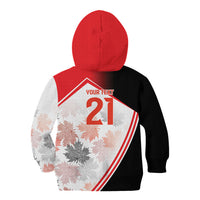 2026 Rugby Nations Series Custom Canada Kid Hoodie Les Rouges Maple Leaf