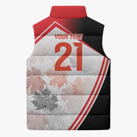 2026 Rugby Nations Series Custom Canada Sleeveless Puffer Jacket Les Rouges Maple Leaf