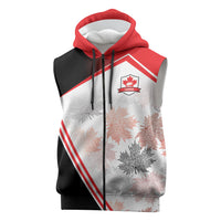 2026 Rugby Nations Series Custom Canada Sleeveless Zip Hoodie Les Rouges Maple Leaf
