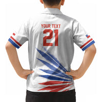 2026 Rugby Nations Series Custom Chile Kid Hawaiian Shirt Los Condores Eagle Bold Stripes Pride