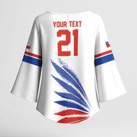 2026 Rugby Nations Series Custom Chile Kimono Sleeve Blouse Los Condores Eagle Bold Stripes Pride