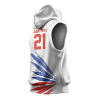 2026 Rugby Nations Series Custom Chile Sleeveless Hoodie Los Condores Eagle Bold Stripes Pride