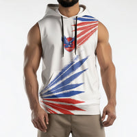 2026 Rugby Nations Series Custom Chile Sleeveless Hoodie Los Condores Eagle Bold Stripes Pride