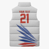 2026 Rugby Nations Series Custom Chile Sleeveless Puffer Jacket Los Condores Eagle Bold Stripes Pride