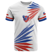 2026 Rugby Nations Series Custom Chile T Shirt Los Condores Eagle Bold Stripes Pride