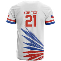 2026 Rugby Nations Series Custom Chile T Shirt Los Condores Eagle Bold Stripes Pride