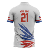 2026 Rugby Nations Series Custom Chile Zipper Polo Shirt Los Condores Eagle Bold Stripes Pride