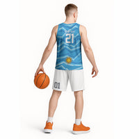 2026 Rugby Nations Series Custom Uruguay Basketball Jersey Los Teros Sun Of May