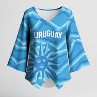 2026 Rugby Nations Series Custom Uruguay Kimono Sleeve Blouse Los Teros Sun Of May