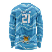 2026 Rugby Nations Series Custom Uruguay Long Sleeve Shirt Los Teros Sun Of May
