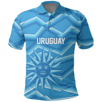 2026 Rugby Nations Series Custom Uruguay Polo Shirt Los Teros Sun Of May