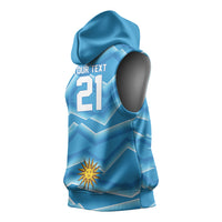 2026 Rugby Nations Series Custom Uruguay Sleeveless Hoodie Los Teros Sun Of May