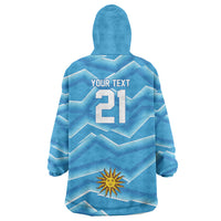 2026 Rugby Nations Series Custom Uruguay Wearable Blanket Hoodie Los Teros Sun Of May