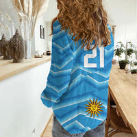 2026 Rugby Nations Series Custom Uruguay Women Casual Shirt Los Teros Sun Of May
