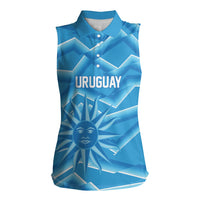 2026 Rugby Nations Series Custom Uruguay Women Sleeveless Polo Shirt Los Teros Sun Of May