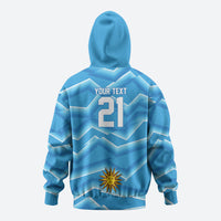 2026 Rugby Nations Series Custom Uruguay Zip Hoodie Los Teros Sun Of May
