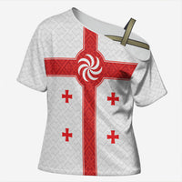 2026 Rugby Nations Series Custom Georgia Cross Shoulder Shirt Lelo Warriors