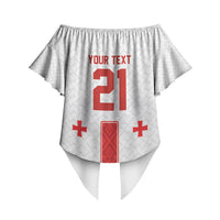 2026 Rugby Nations Series Custom Georgia Off Shoulder Wrap Waist Top Lelo Warriors