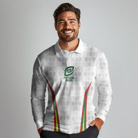2026 Rugby Nations Series Custom Portugal Long Sleeve Polo Shirt Atlantic XV Pride