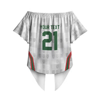 2026 Rugby Nations Series Custom Portugal Off Shoulder Wrap Waist Top Atlantic XV Pride