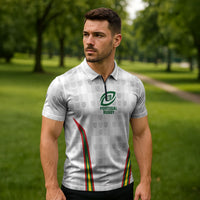 2026 Rugby Nations Series Custom Portugal Zipper Polo Shirt Atlantic XV Pride
