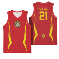 2026 Rugby Nations Series Custom Romania Basketball Jersey Stejarii Oaks Carpathian Pattern