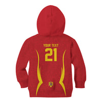 2026 Rugby Nations Series Custom Romania Kid Hoodie Stejarii Oaks Carpathian Pattern