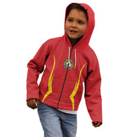 2026 Rugby Nations Series Custom Romania Kid Hoodie Stejarii Oaks Carpathian Pattern