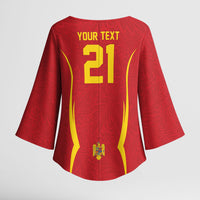 2026 Rugby Nations Series Custom Romania Kimono Sleeve Blouse Stejarii Oaks Carpathian Pattern