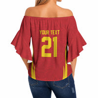 2026 Rugby Nations Series Custom Romania Off Shoulder Wrap Waist Top Stejarii Oaks Carpathian Pattern