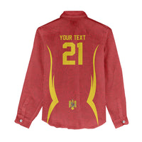 2026 Rugby Nations Series Custom Romania Women Casual Shirt Stejarii Oaks Carpathian Pattern