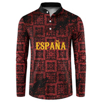 2026 Rugby Nations Series Custom Spain Button Sweatshirt Los Leones Iberian XV Heritage