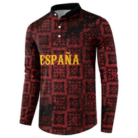 2026 Rugby Nations Series Custom Spain Button Sweatshirt Los Leones Iberian XV Heritage