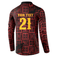 2026 Rugby Nations Series Custom Spain Button Sweatshirt Los Leones Iberian XV Heritage