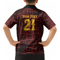 2026 Rugby Nations Series Custom Spain Kid Hawaiian Shirt Los Leones Iberian XV Heritage