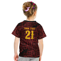 2026 Rugby Nations Series Custom Spain Kid T Shirt Los Leones Iberian XV Heritage
