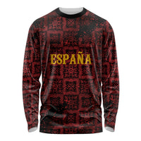2026 Rugby Nations Series Custom Spain Long Sleeve Shirt Los Leones Iberian XV Heritage