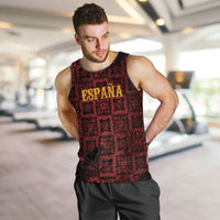 2026 Rugby Nations Series Custom Spain Men Tank Top Los Leones Iberian XV Heritage