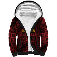 2026 Rugby Nations Series Custom Spain Sherpa Hoodie Los Leones Iberian XV Heritage