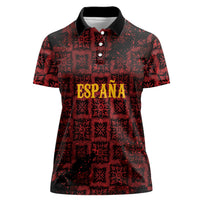 2026 Rugby Nations Series Custom Spain Women Polo Shirt Los Leones Iberian XV Heritage