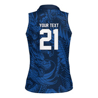 2026 Rugby Nations Series Custom Hong Kong Women Sleeveless Polo Shirt Dragon Of The East Style