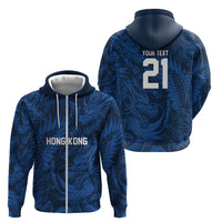 2026 Rugby Nations Series Custom Hong Kong Zip Hoodie Dragon Of The East Style