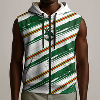 2026 Rugby Nations Series Custom Zimbabwe Sleeveless Zip Hoodie Great Sables Zimbabwe